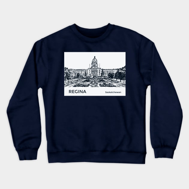 Regina Saskatchewan Crewneck Sweatshirt by Lakeric